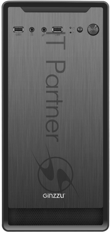 Компьютерный корпус Ginzzu B180 2хUSB 2.0,AU w/o PSU