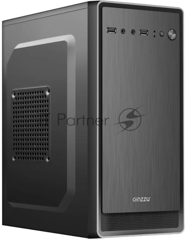 Компьютерный корпус Ginzzu B180 2хUSB 2.0,AU w/o PSU