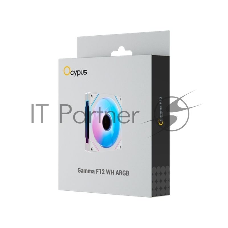 Вентилятор для корпуса Ocypus Gamma F12 ARGb WH (Gamma-F12-WH1AM00X-GL)