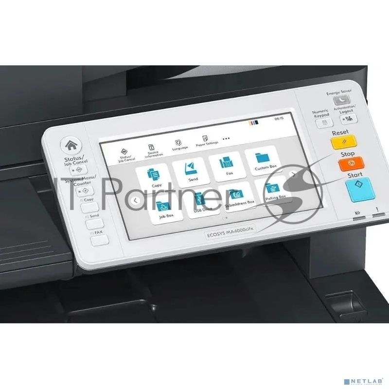 МФУ лазерное Kyocera Ecosys MA4000cix (1102Z43NL0), A4, цветной, печ. до 40 стр/мин., скан. 120 стр/мин. (ч/б) 100 стр/мин. (цвет), 1200 x 1200 dpi (печать) 600x600dpi (скан.), USB, RJ-45, Air Print, Mopria