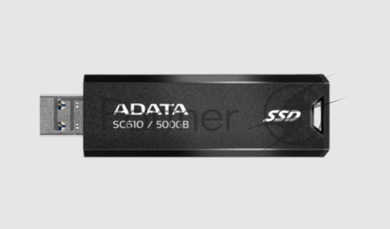 Внешний SSD ADATA SC610, 500Gb, USB Type-A, R/W 550/500 Mb/s черный