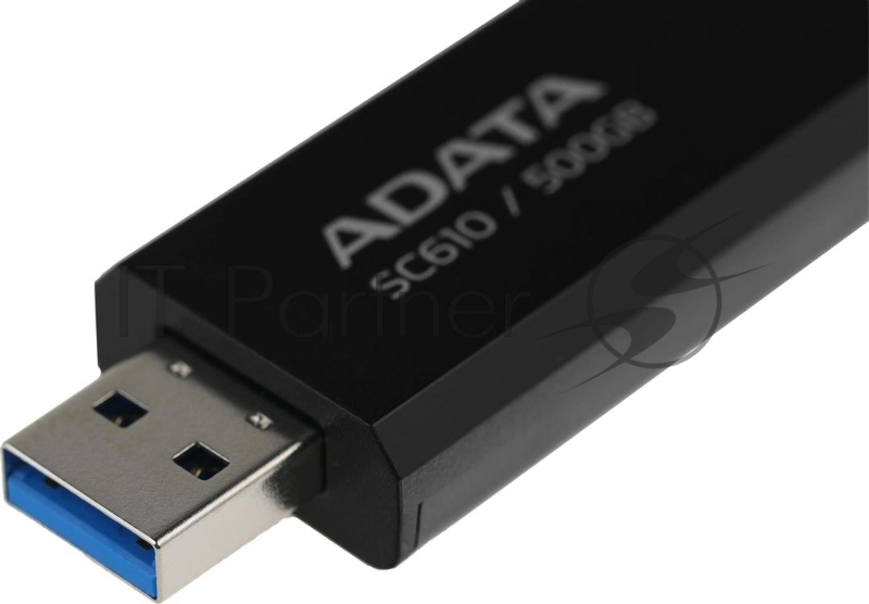 Внешний SSD ADATA SC610, 500Gb, USB Type-A, R/W 550/500 Mb/s черный