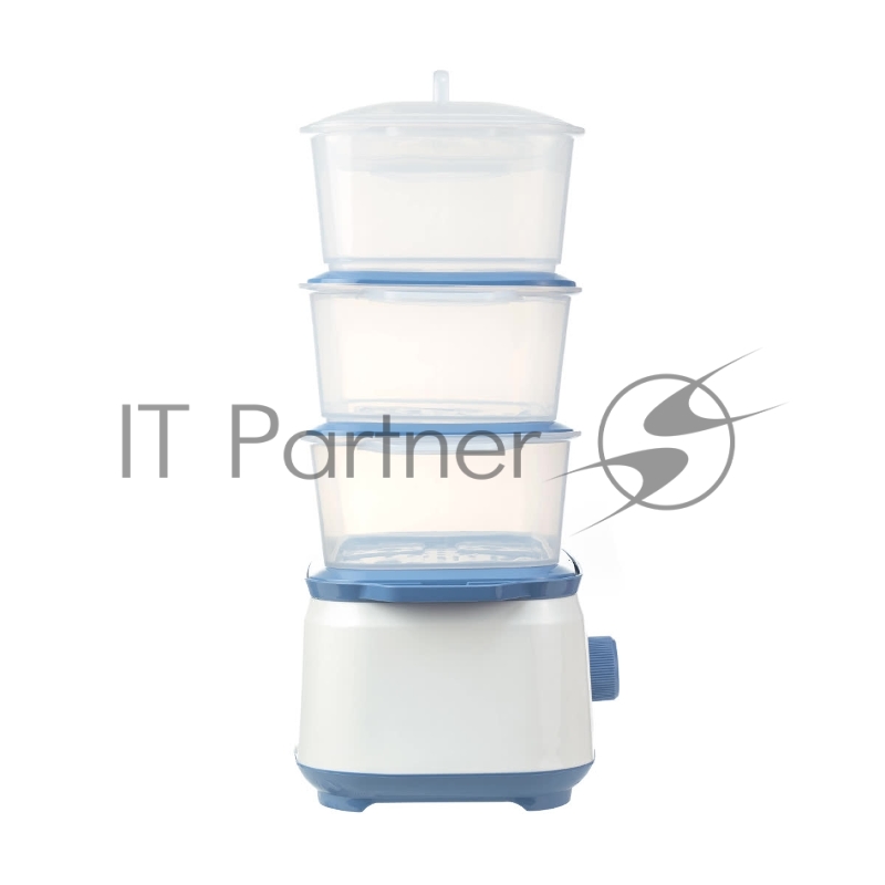 Пароварка электрическая Centek CT-1462 9л 1050Вт, таймер 60 мин, 3 контейнера, чаша для риса, резервуар 1,5л.