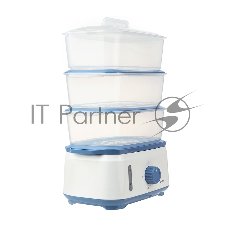 Пароварка электрическая Centek CT-1462 9л 1050Вт, таймер 60 мин, 3 контейнера, чаша для риса, резервуар 1,5л.