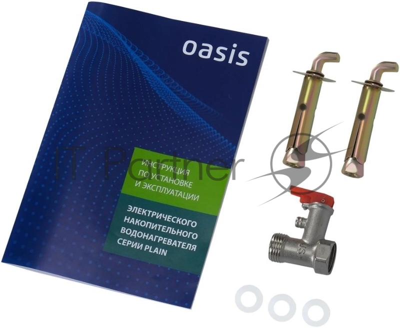 Водонагреватель Oasis 30А 2кВт 30л электрический настенный/серый