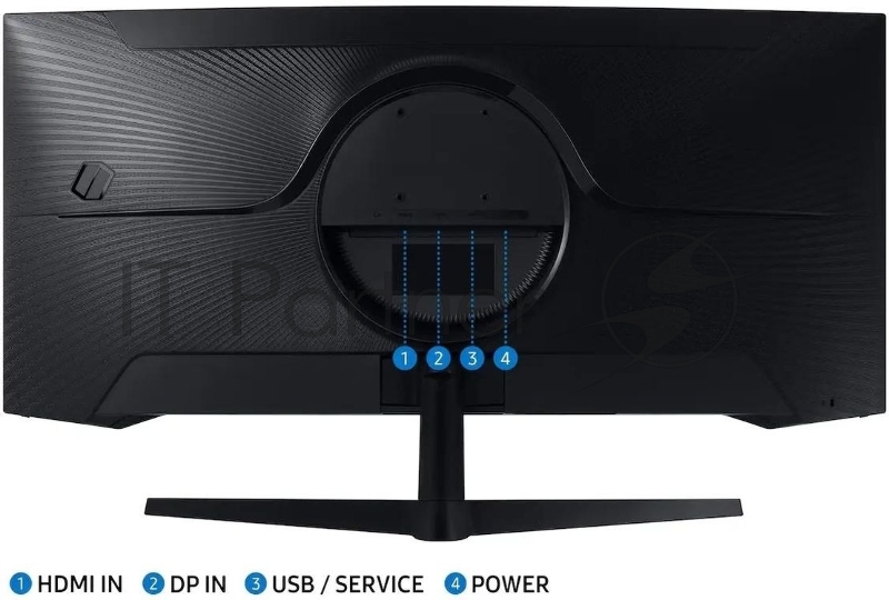 Монитор Samsung 34 LC34G55TWWPXEN черный VA LED 1ms 21:9 HDMI матовая 250cd 178гр/178гр 3440x1440 165Hz DP UW 5.6кг