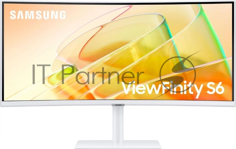 Монитор Samsung 34 ViewFinity S6 S34C650TAUXEN белый VA LED 5ms 21:9 HDMI M/M полуматовая HAS Piv 350cd 178гр/178гр 3440x1440 100Hz FreeSync DP Ultra WQHD USB 8.1кг