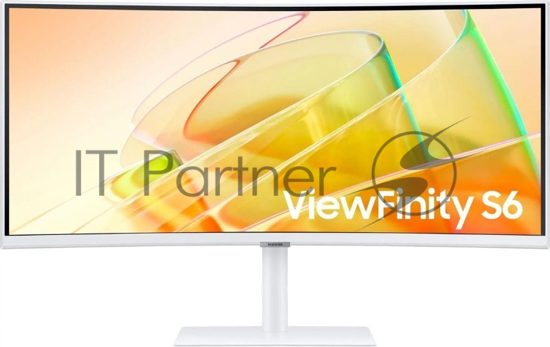 Монитор Samsung 34 ViewFinity S6 S34C650TAUXEN белый VA LED 5ms 21:9 HDMI M/M полуматовая HAS Piv 350cd 178гр/178гр 3440x1440 100Hz FreeSync DP Ultra WQHD USB 8.1кг