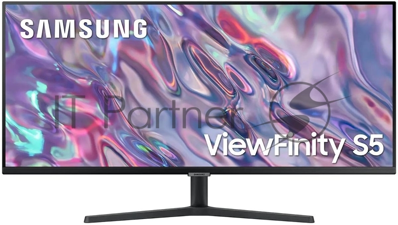 Монитор 34 Samsung ViewFinity S5 LS34C500GAUXEN черный VA LED 21:9 полуматовая 3000:1 300cd 178гр/178гр 3440x1440 100Hz FreeSync DP Ultra WQHD 4.9кг