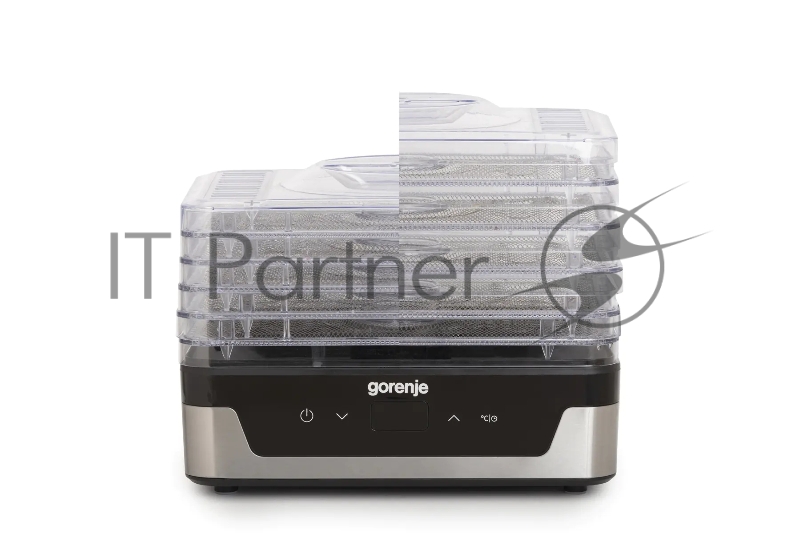 Сушка для фруктов и овощей Gorenje FDK400DE 5под. 240Вт нержавеющая сталь