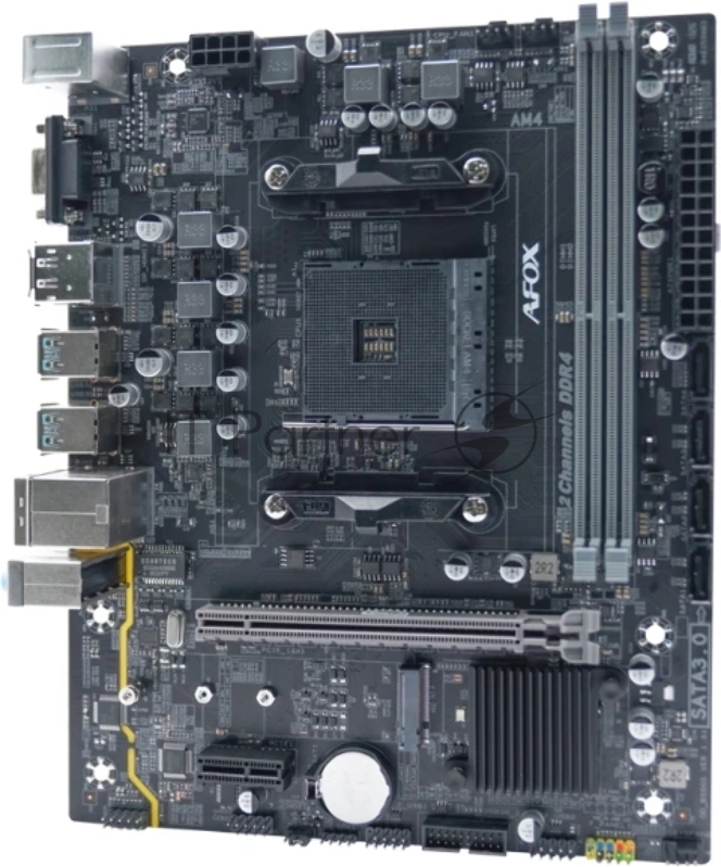Материнская плата AFOX B550-MA-V4 (AM4/B550/2xDDR4/HDMI/VGA/DP/m AFOX
