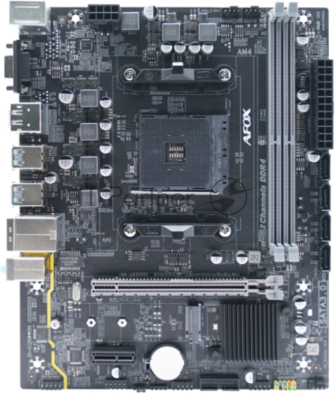 Материнская плата AFOX B550-MA-V4 (AM4/B550/2xDDR4/HDMI/VGA/DP/m AFOX