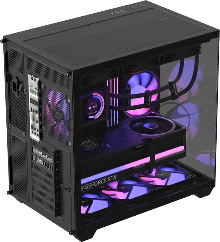 Корпус Formula Crystal Z2 Plus AR V2 черный без БП E-ATX 6x120mm 3x140mm 1xUSB2.0 1xUSB3.0 audio bott PSU