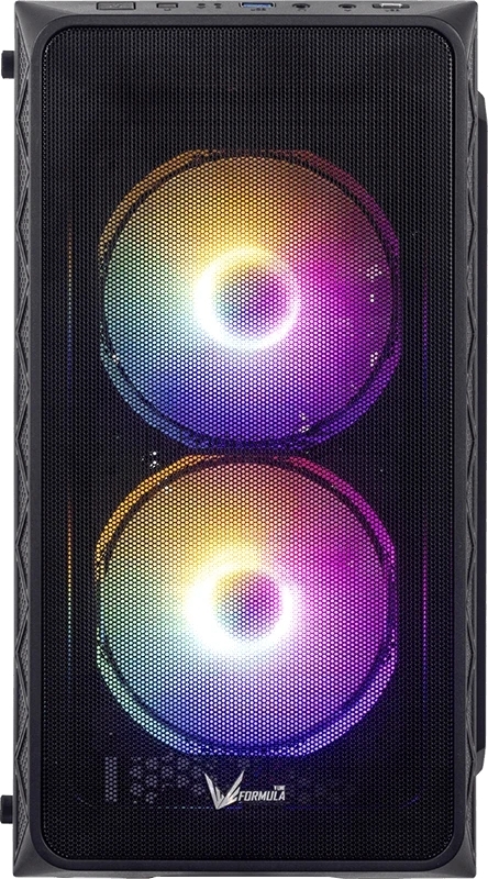 Корпус Formula Air Mesh G4 Plus AR черный без БП mATX 1xUSB2.0 audio
