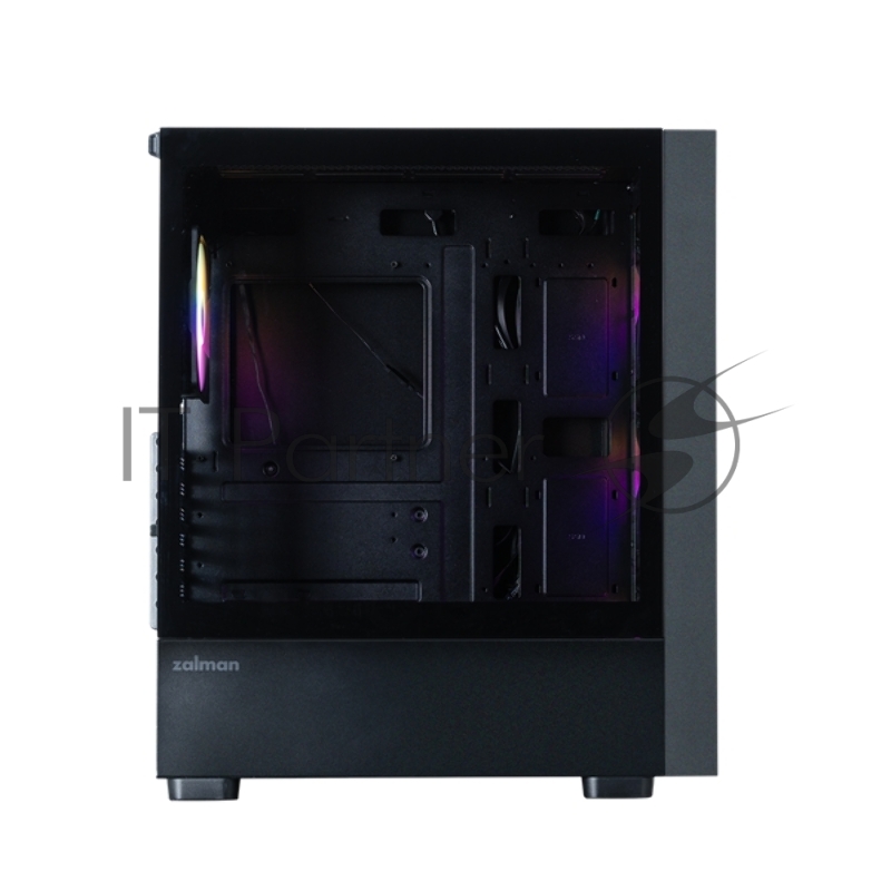 Корпус ZALMAN S6, ATX, BLACK, WINDOW, 2xCombo (3.5 or 2.5), 1x2.5, 1xUSB Type C, 1xUSB3.0, 1xUSB2.0, FRONT 3x140mm FRGB, REAR 1x120mm FRGB