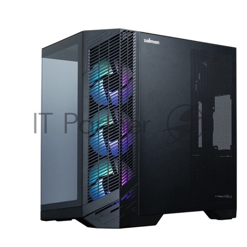 Корпус ZALMAN D50, ATX, BLACK, WINDOW, 2x3.5, 3x2.5, 1xUSB TYPE-C, 2xUSB3.0, FRONT 1xXF360, REAR 1xXF120