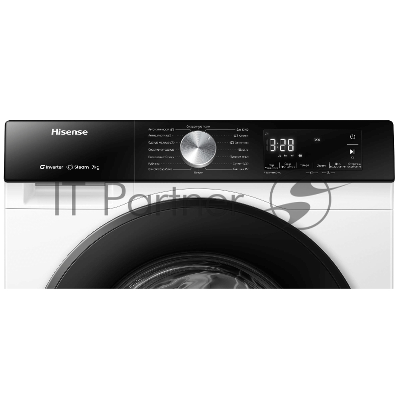 Стиральная машина Hisense WF3S7021BWU белый, загрузка фронтальная 7 кг, 1200 об/мин, класс A+++