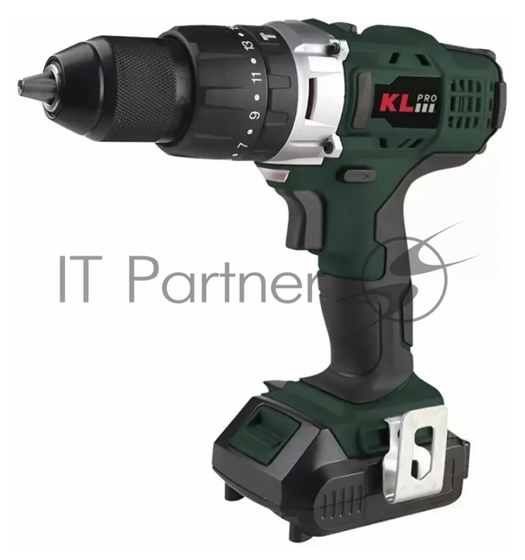 Профессиональный ударный бесщеточный шуруповерт KLPRO KLDM18BH-20 (Li-ion-2шт, 2.0Ач, 70Нм, 23-ступени к/м, ЗУ, в кейсе)