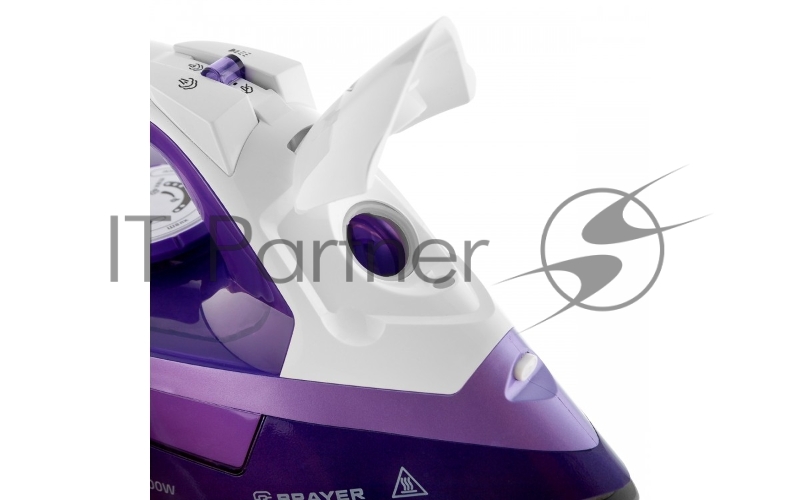 Утюг BRAYER BR4004 фиолетовый/белый, 2400 Вт, 25 г/мин, 140 г/мин, 280 мл