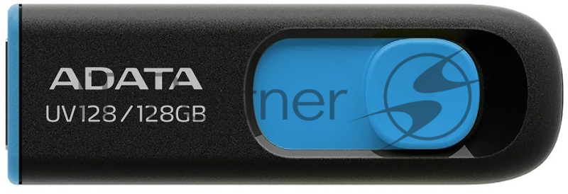Флешка USB ADATA UV128 (AUV128-128G-RBE), 128Gb, USB 3.0, R/W 100/30, черный/синий