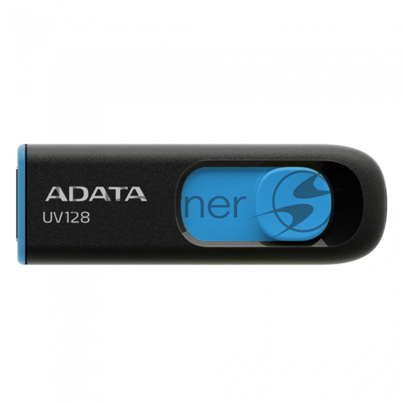 Флешка USB ADATA UV128 (AUV128-128G-RBE), 128Gb, USB 3.0, R/W 100/30, черный/синий