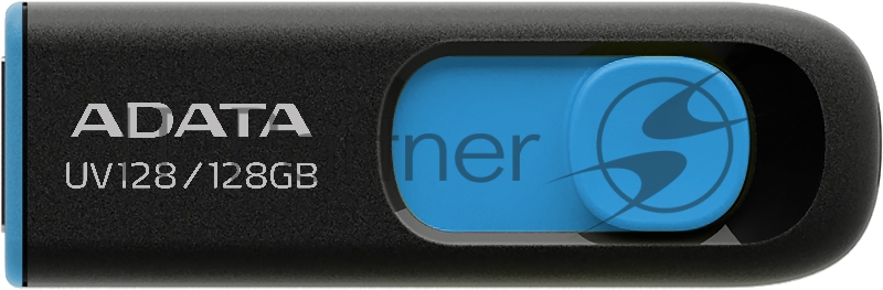 Флешка USB ADATA UV128 (AUV128-128G-RBE), 128Gb, USB 3.0, R/W 100/30, черный/синий