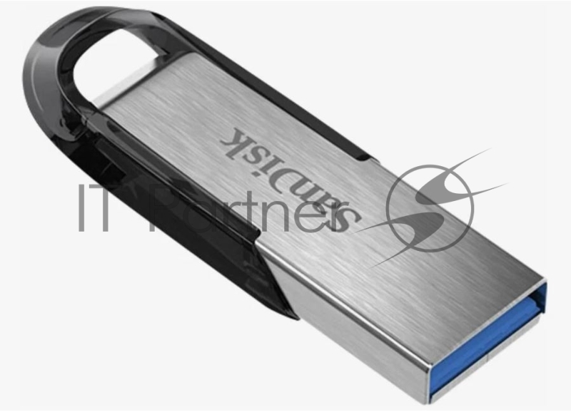 Флешка USB Sandisk CZ73 Cruzer Ultra Flair (SDCZ73-032G-G46), 32Gb, USB 3.0, R/W 150/45, серебристый/черный