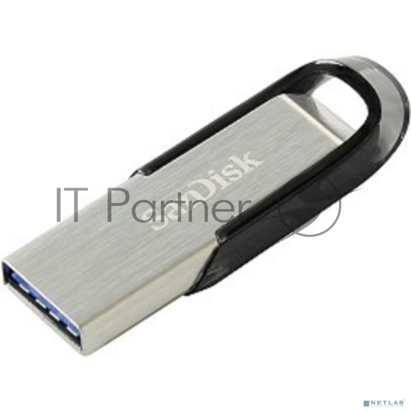 Флешка USB Sandisk CZ73 Cruzer Ultra Flair (SDCZ73-032G-G46), 32Gb, USB 3.0, R/W 150/45, серебристый/черный