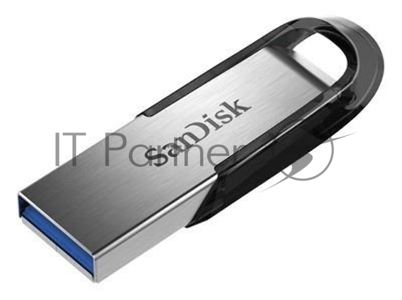 Флешка USB Sandisk CZ73 Cruzer Ultra Flair (SDCZ73-032G-G46), 32Gb, USB 3.0, R/W 150/45, серебристый/черный