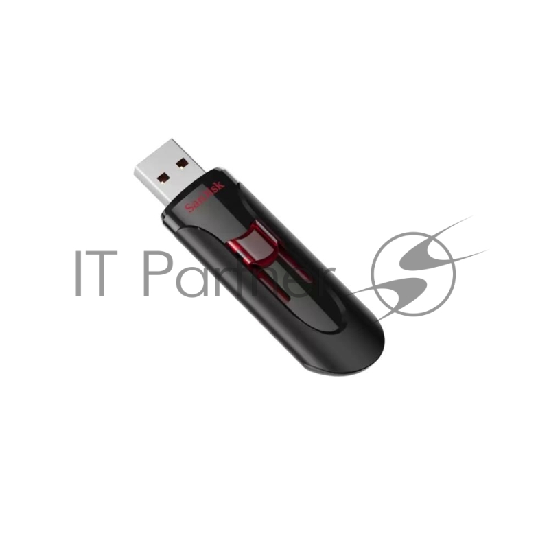 Флешка USB Sandisk CZ600 Cruzer Glide (SDCZ600-064G-G35), 64Gb, USB 3.0, R/W 10/20, черный