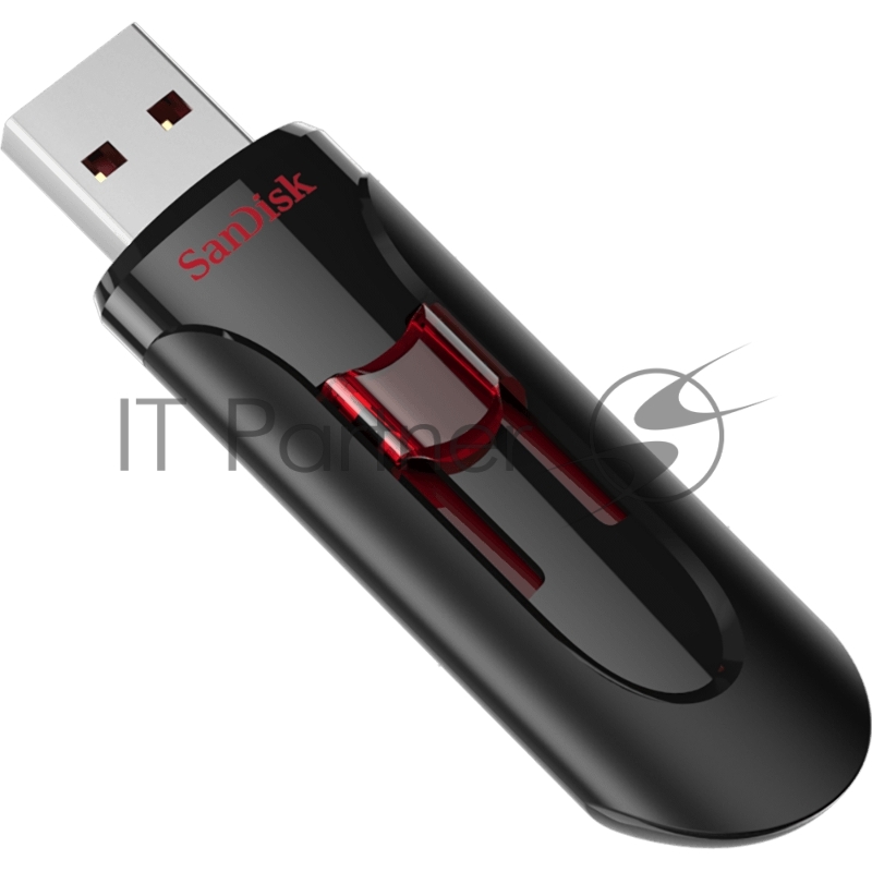 Флешка USB Sandisk CZ600 Cruzer Glide (SDCZ600-064G-G35), 64Gb, USB 3.0, R/W 10/20, черный