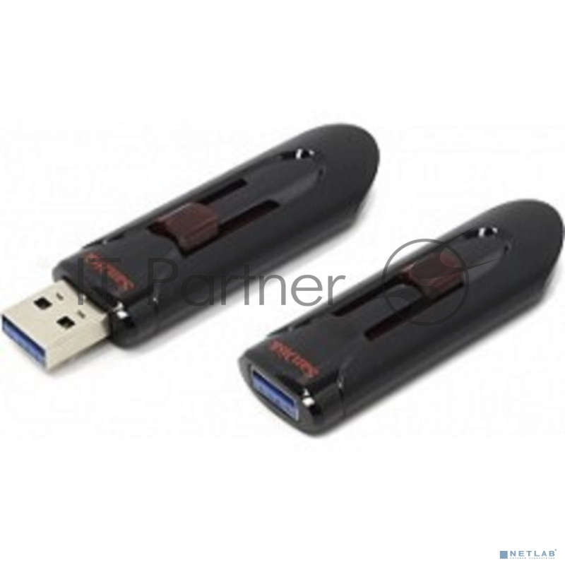 Флешка USB Sandisk CZ600 Cruzer Glide (SDCZ600-064G-G35), 64Gb, USB 3.0, R/W 10/20, черный