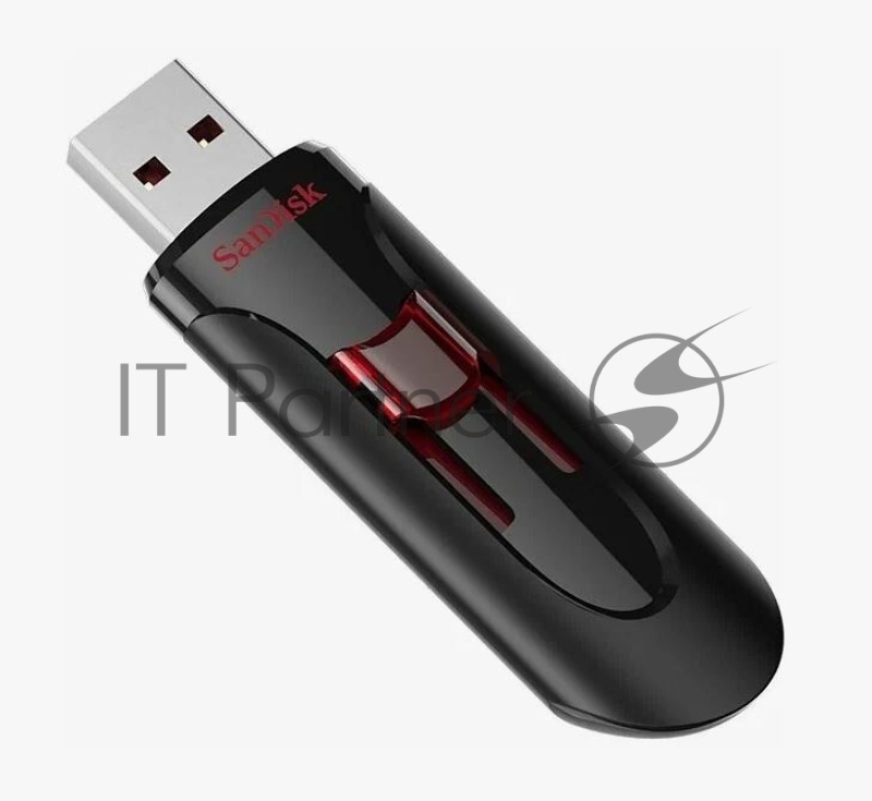 Флешка USB Sandisk CZ600 Cruzer Glide (SDCZ600-064G-G35), 64Gb, USB 3.0, R/W 10/20, черный
