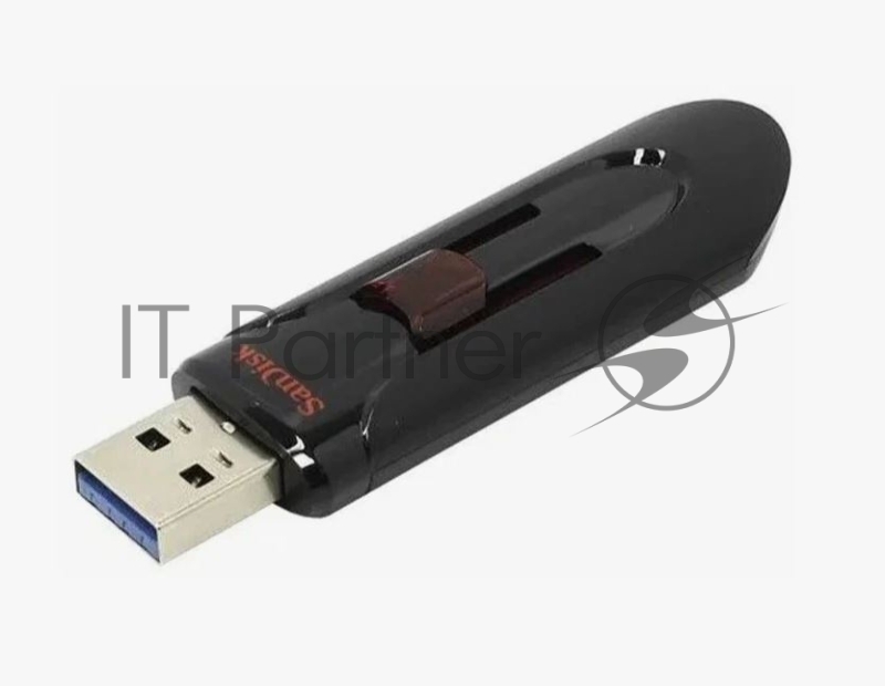 Флешка USB Sandisk CZ600 Cruzer Glide (SDCZ600-064G-G35), 64Gb, USB 3.0, R/W 10/20, черный