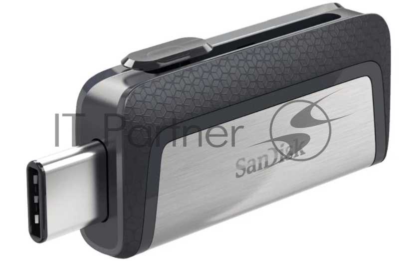 Флешка USB Sandisk DDC2 Ultra Dual (SDDDC2-032G-G46), 32Gb, USB 3.0/USB 3.1 Type C, R/W 150/30, серый/черный