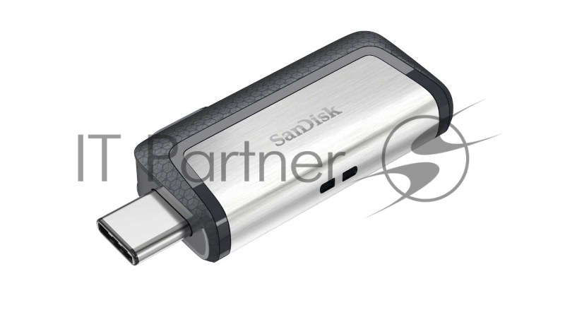 Флешка USB Sandisk DDC2 Ultra Dual (SDDDC2-032G-G46), 32Gb, USB 3.0/USB 3.1 Type C, R/W 150/30, серый/черный