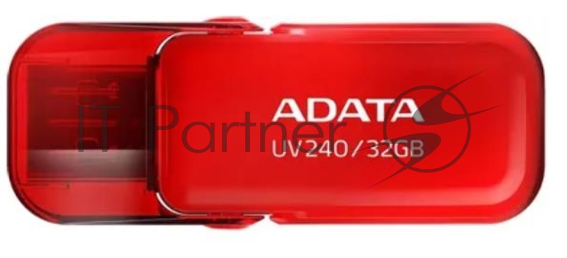 Флешка USB ADATA UV240 (AUV240-32G-RRD), 32Gb, USB 2.0, R/W 15/5, красный