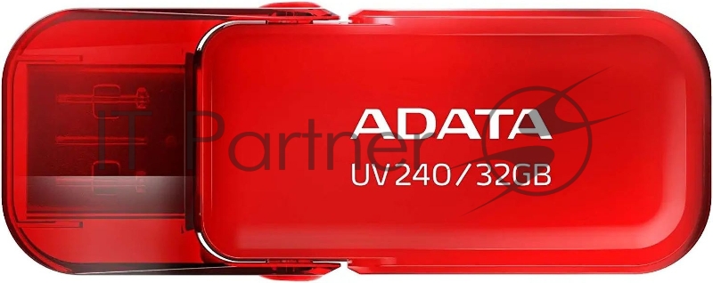 Флешка USB ADATA UV240 (AUV240-32G-RRD), 32Gb, USB 2.0, R/W 15/5, красный