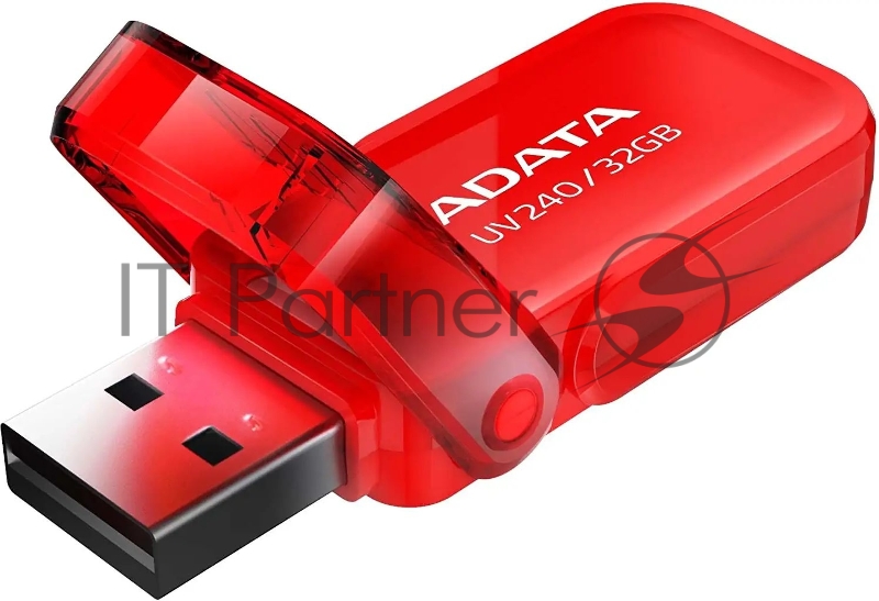 Флешка USB ADATA UV240 (AUV240-32G-RRD), 32Gb, USB 2.0, R/W 15/5, красный