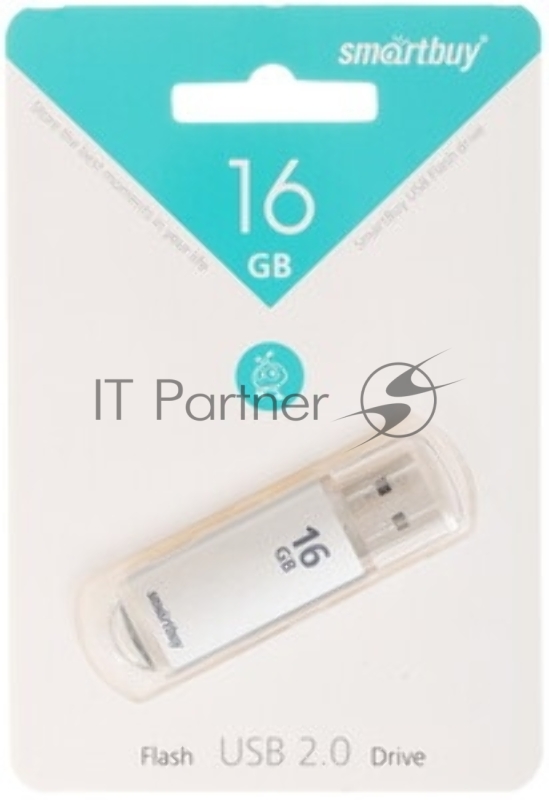 Флешка USB SmartBuy V-Cut Silver (SB16GbVC-S), 16Gb, USB 2.0, R/W 25/15, серебристый
