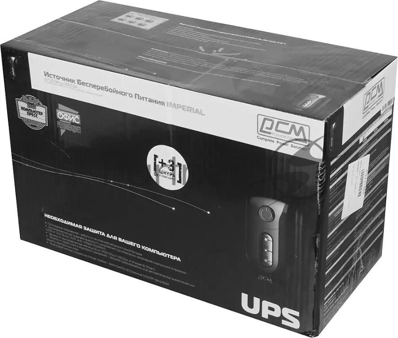 Источник бесперебойного питания Powercom Imperial IMP-525AP 315Вт 525ВА черный