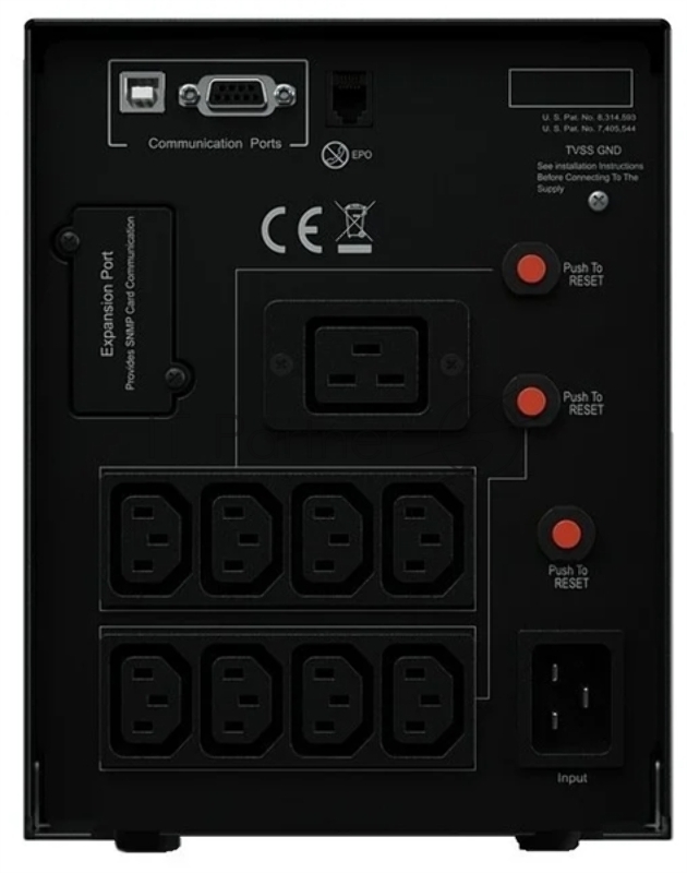 Источник бесперебойного питания CyberPower PR2200ELCDSL 2200VA/1980W USB/RJ11/45 (9 IEC)