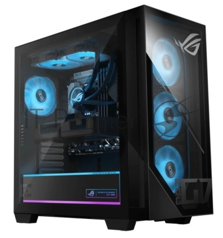 ПК ASUS ROG G700TF-7265KF245W Core Ultra 7 265F/64Gb/2TB M.2 2280 NVMe PCIe 4.0 SSD/nVidia RTX 5080 16Gb/Wi-Fi 6 + BT5.4 /850W/Win11 Home/BLACK/58L/Liquid Cooler