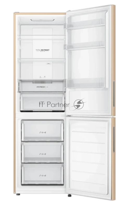 Холодильник Haier CEF536CGG золотистый двухкамерный 240/105 л морозилка снизу, No Frost
