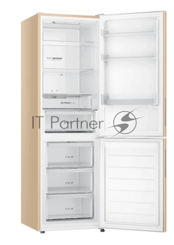 Холодильник Haier CEF536CGG золотистый двухкамерный 240/105 л морозилка снизу, No Frost