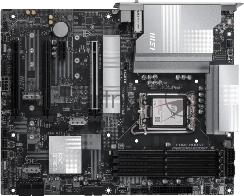 Материнская плата MSI PRO Z890-P WIFI6E Z890, LGA1851, 4*DDR5, 3*PCIEx16, 1*PCIEx1, 4*M.2, 2*TypeC, 1*USB3.2 Gen2, 6*USB3.2 Gen1, 8*USB2.0, 4*SATA3, 5G, DP, HDMI, ATX, RTL