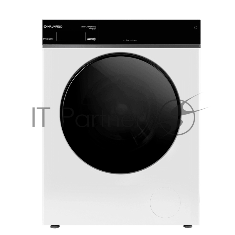 Стиральная машина с сушкой, инвертором и паром MAUNFELD MFWD12107ISTWH06