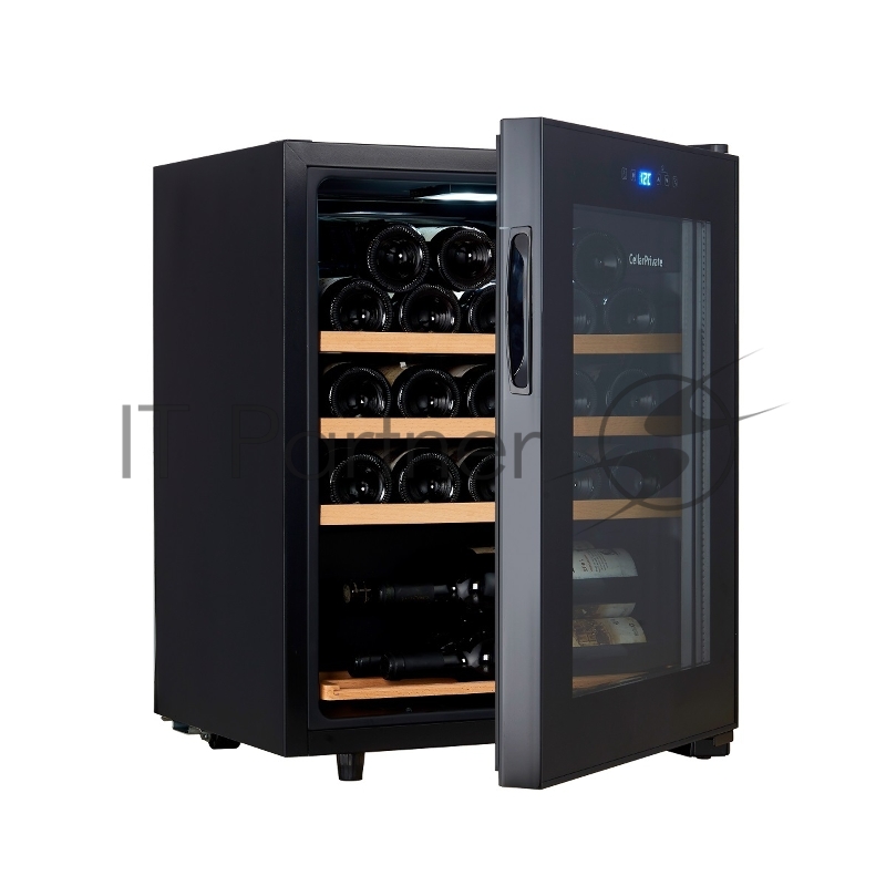 Винный шкаф Cellar Private CP023 черный, 60 л, 1 отсек, 23 бут.