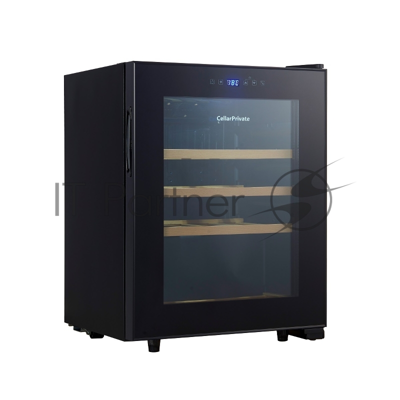 Винный шкаф Cellar Private CP023 черный, 60 л, 1 отсек, 23 бут.