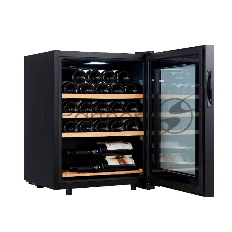 Винный шкаф Cellar Private CP023 черный, 60 л, 1 отсек, 23 бут.